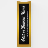 Elegantes Gold Art Show Maker Fair Vendor Banner (Vertikal)