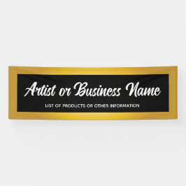 Elegantes Gold Art Show Maker Fair Vendor Banner