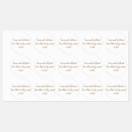 elegantes Gold auf weißen Hochzeitsaufklebern Etiketten