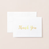 Elegantes Gold auf White Bridal Hochzeit Vielen Da Folienkarte (Vorderseite mit Umschlag)