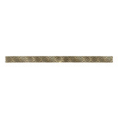 Elegantes Gold & Black Imitats Glitzer Satinband (Vorderseite)