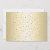 Elegantes Gold Black Rote Rosen Foto 50. Geburtsta Einladung (Rückseite)