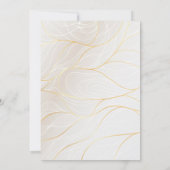 Elegantes Gold Black und Red Custom 2 Fotos Hochze Einladung (Rückseite)