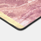 Elegantes Gold & Blush Pink Girly Hinzufügen Name  Schreibtischunterlage (Ecke)