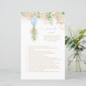 Elegantes Gold-Blütenspiel über oder unter einem B (Stehend Vorderseite)