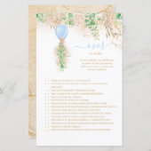 Elegantes Gold-Blütenspiel über oder unter einem B (Vorne/Hinten)