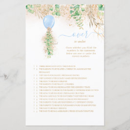 Elegantes Gold-Blütenspiel über oder unter einem B