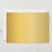 Elegantes Gold Boho Floral Gown Brautparty Einladung (Rückseite)