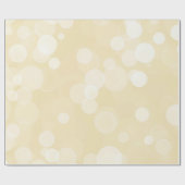 Elegantes Gold Bokeh Muster Hochzeitszettel Geschenkpapier (Flach)