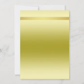 Elegantes Gold Bow House Erwärmung Party Einladung (Rückseite)