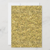 Elegantes Gold Bow Party zum 50. Jubiläum Einladung (Rückseite)