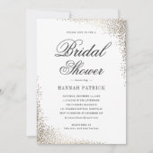 Elegantes Gold-Brautparty Einladung (Vorderseite)