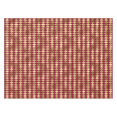 Elegantes Gold Burgundy Diamond Muster Tischdecke (Vorderseite (Horizontal))