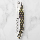 Elegantes Gold Butterfly-Muster Kellnermesser (Vorderseite)