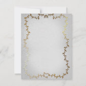 Elegantes Gold Carriage Storybook Wedding R.S.V.P. Einladung (Rückseite)