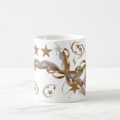 Elegantes Gold Celestial Sparkle Weihnachtsklassik Kaffeetasse (Mittel)