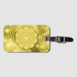 Elegantes Gold-Chakra-Zen-Yoga-Spiritual-Meditatio Gepäckanhänger