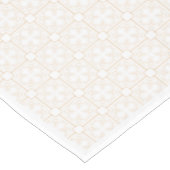 Elegantes Gold Checkered Floral Pattern Kurzer Tischläufer (Ecke)