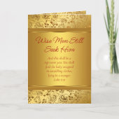 Elegantes Gold Christliche Weihnachten (Vorderseite)