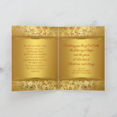 Elegantes Gold Christliche Weihnachten (Innenseite)