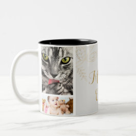 Elegantes Gold Coolste Mama je Foto Zweifarbige Tasse