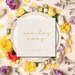 Elegantes Gold Custom Probe Dinner eines Tages Serviette