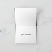 Elegantes Gold Danke, dass du meine Ehrenfrau gewe Dankeskarte (Innenseite)