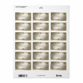 Elegantes Gold Decorative Address Label Adressaufkleber (Vorne)