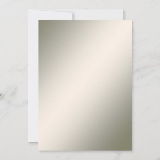 Elegantes Gold Decorative Brautparty Einladung (Rückseite)