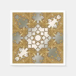 Elegantes Gold Decorative Flornadeln Serviette