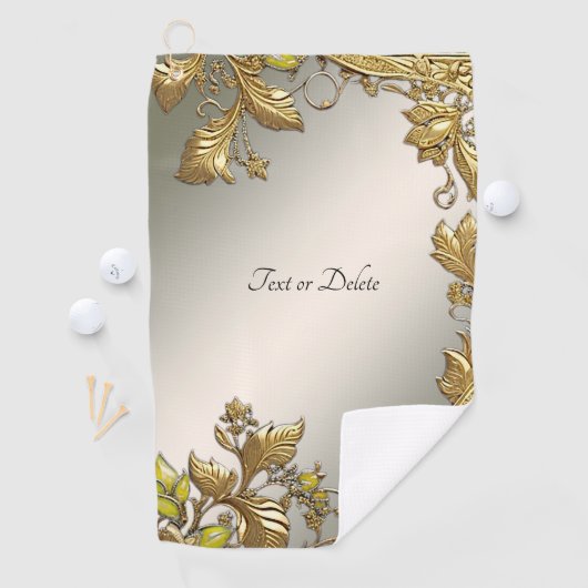 Elegantes Gold Decorative Golf Handtuch (Insitu)