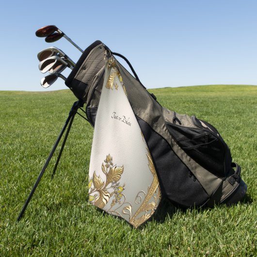 Elegantes Gold Decorative Golf Handtuch (Gras)
