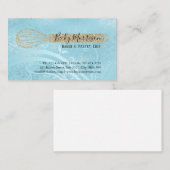 Elegantes Gold des Bäckerei-Gebäck-Kochs-| wischen Visitenkarte (Vorne/Hinten)