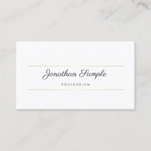 Elegantes Gold Design Moderne Handschrift Vorlage Visitenkarte