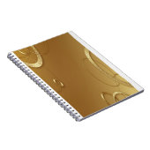 Elegantes Gold Design Spiral Notebook Notizblock (Rechte Seite)
