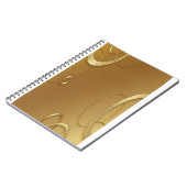 Elegantes Gold Design Spiral Notebook Notizblock (Linke Seite)