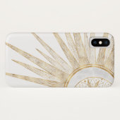Elegantes Gold Doodles Sun Moon Mandala Design Case-Mate iPhone Hülle (Rückseite (Horizontal))