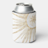 Elegantes Gold Doodles Sun Moon Mandala Design Dosenkühler (Kanne Rückseite)