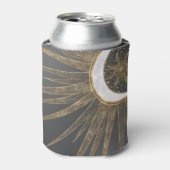 Elegantes Gold Doodles Sun Moon Mandala Design Dosenkühler (Kanne Vorderseite)