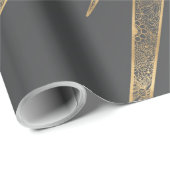 Elegantes Gold Doodles Sun Moon Mandala Design Geschenkpapier (Rolleneckpunkt)