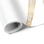 Elegantes Gold Doodles Sun Moon Mandala Design Geschenkpapier (Rolleneckpunkt)