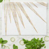 Elegantes Gold Doodles Sun Moon Mandala Design Geschirrtuch (Gefaltet)