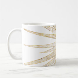 Elegantes Gold Doodles Sun Moon Mandala Design Kaffeetasse