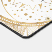 Elegantes Gold Doodles Sun Moon Mandala Design Schreibtischunterlage (Ecke)