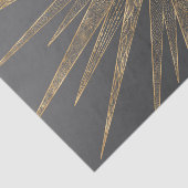 Elegantes Gold Doodles Sun Moon Mandala Design Seidenpapier (Ausschnitt)