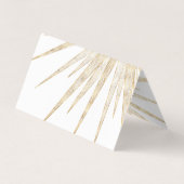 Elegantes Gold Doodles Sun Moon Mandala Design Visitenkarten (Rückseite)