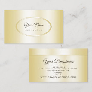 Elegantes Gold Effect Design Berufliches Marketing Visitenkarte