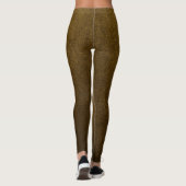 Elegantes Gold, einfach für sie Leggings (Rückseite)