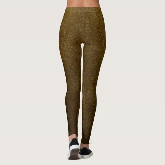 Elegantes Gold, einfach für sie Leggings (Rückseite)