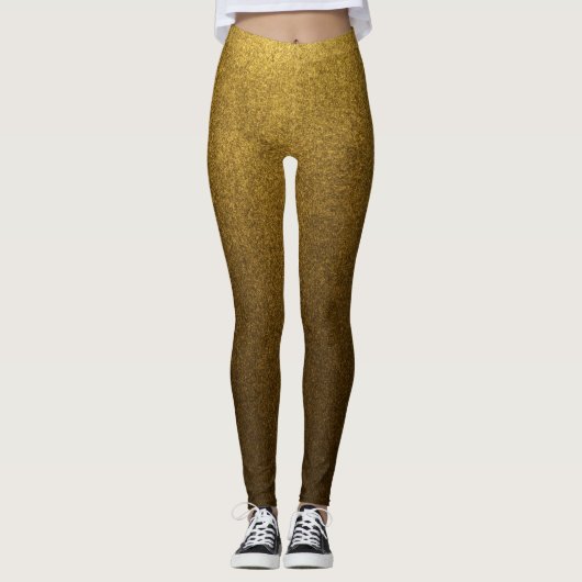 Elegantes Gold, einfach für sie Leggings (Vorderseite)
